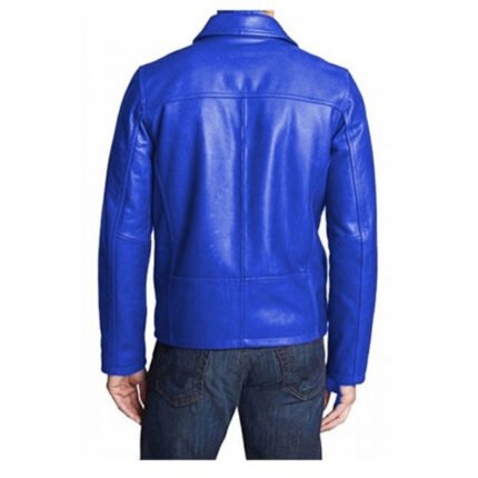 Mystical Royal Blue Leather Jacket