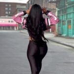 Zip and Button Leather Jacket,