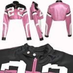 Leather Jacket Cropped Jacket Motorcycle Jacket