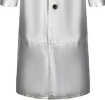 Men's Leather Long Trench Coat Faux Leather Vintage Full Length Overcoat - Image 3