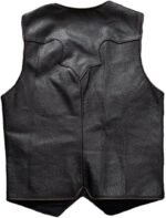 Men's Real Genuine Leather Vest Jacket 