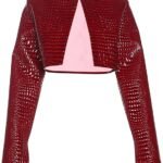 Women Fashion Cropped Faux Leather Jacket Motorcycle Short Coats