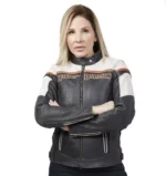 Harley-Davidson Women´s Leather Jacket black/white - Image 3