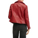 Classic Vintage Style Women's Leather Jacket Genuine Leather - Image 6