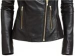 Women's Vintage Leather Jacket  Real Lambskin & Genuine Cowhide Trendy Biker Style - Image 2