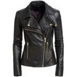 Women's Vintage Leather Jacket – Real Lambskin & Genuine Cowhide