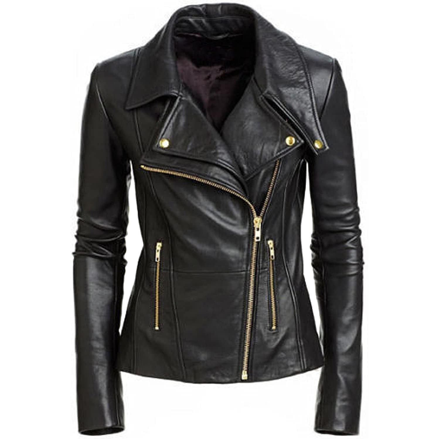 Women's Vintage Leather Jacket – Real Lambskin & Genuine Cowhide Women's Vintage Leather Jacket – Real Lambskin & Genuine Cowhide