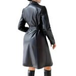 High Quality Ladies Pu Leather Trench Coat New Design for women - Image 3