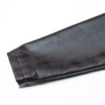 women Long Luxury Trench Coats Wholesale Designer Unique PU Leather Patchwork - Image 5