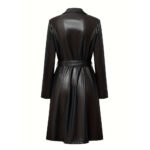 High Quality Ladies Pu Leather Trench Coat New Design for women - Image 2