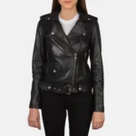 Black Leather Biker Jacket