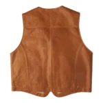 Mens Handmade Brown Vintage Biker Vest
