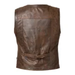 Mens Handmade Brown Vintage Biker Ves