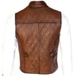 Mens Handmade Brown Vintage Biker Vest