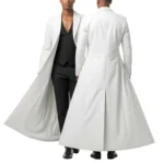 Mens Genuine Leather Trench Long Coat Luxury Full-Length Designer Overcoat