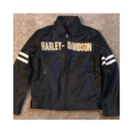 Harley Style Men’s Black Motorcycle Jacket Genuine Cowhide Leather Biker Outerwear