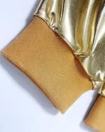 Men’s Metallic Bomber Jacket Shiny Party Style Faux Leather - Image 3