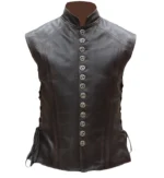 Handmade Men's Vintage Renaissance Leather Vest