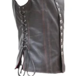 Handmade Men's Vintage Renaissance Leather Vest - Image 2