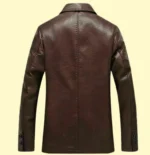Men's BROWN Leather Blazer Handmade Men's Formal Leather Blazer