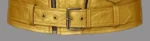Men’s Metallic Gold Leather Biker Jacket Classic Motorcycle Style with Belted Waist - Image 2