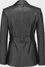 Tom Ford Inspired Lambskin Leather Blazer Slim Fit Blazer