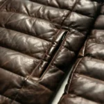 Genuine Cowhide Leather Bomber Jacket Classic Vintage Style Jacket - Image 3