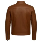 Handmade Men's Studded Leather Biker Jacket