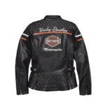 Handmade Women’s Harley Davidson Miss Enthusiast Leather Jacket
