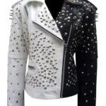 Handmade Studded Leather Motorcycle Jacket