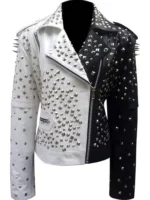 Handmade Studded Leather Motorcycle Jacket