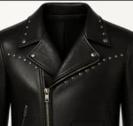 Handmade Men's Studded Leather Biker Jacket Classic Moto Style Motorcycle jacket - Image 2