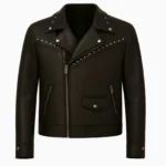 Handmade Men's Studded Leather Biker Jacket Classic Moto Style Motorcycle jacket