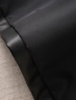 Handmade Black Leather Motorcycle Vest for Women - Image 2