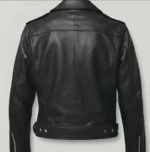 Halloween Ghost Cat Pumpkin Leather Jacket