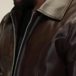 Handcrafted Coffee Brown Leather Jacket Men's Mafia Style