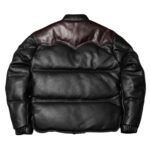 Men's Puffer Jacket Genuine Lambskin Leather Quilted Padded Vest Dual Color