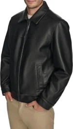 Men's James Style Faux Leather Jacket Regular Big & Tall - Image 4