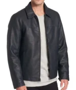 Faux Leather Open-Bottom Jacket - Image 2