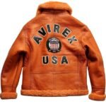 High Quality Men's Winter Lambskin Flight Aviator Leather Jacket