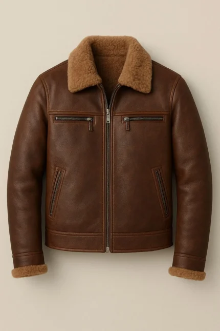 The Aviator Classic Timeless Shearling Leather Jacket